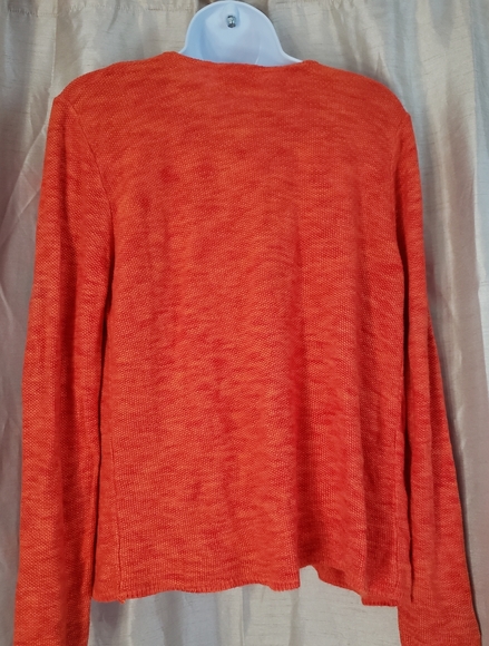 NWOT Sarah Arizona orange knit cardigan Womens Small - Picture 4 of 6